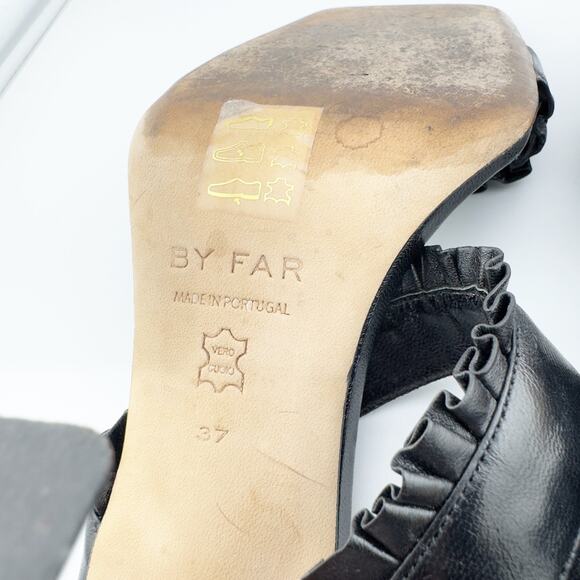 BY FAR‎ Black Square Toe Heels - Picture 11 of 11